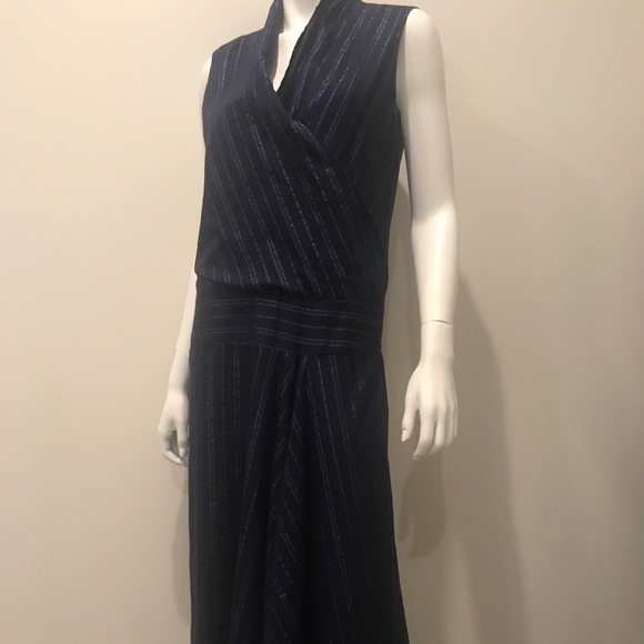 Maria Cornejo Madira maxi dress blue metal stripe - Picture 1 of 10